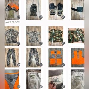 NEW Hunting Gear Bundle Men’s XL Women’s M – Camo Pants,Shirt,Vest,Gloves+Extras